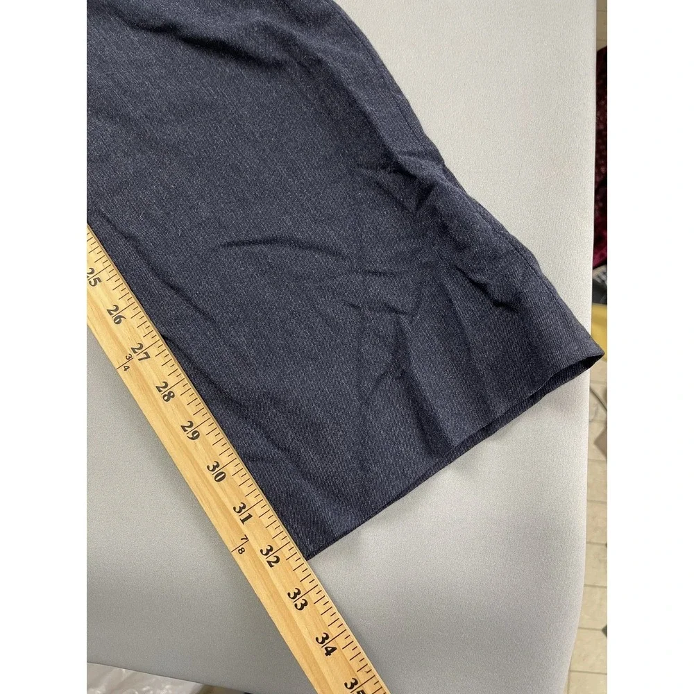 Banana Republic Mens Dress Pants 36x34 Wool Blend Slim Fit‎ Navy Blue Wedding